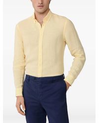 Hackett - Brompton Button-Down Linen Shirt - Lyst