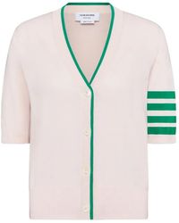 Thom Browne - Cardigan À Manches Courtes - Lyst