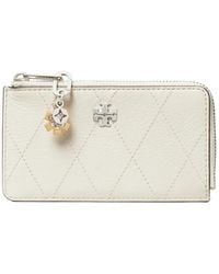 Tory Burch - Charlie Quilted Zip Card Case - Lyst