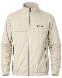 BOSS - Contrast-Piping Jacket With Water-Repellent Finish - Lyst