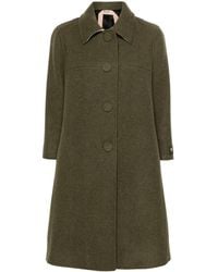 N°21 - Single-Breasted Felted Coat - Lyst