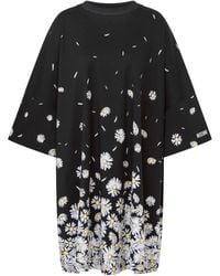 Moschino - Mini-Jurk Met Bloemenprint - Lyst