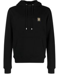 Belstaff - Logo Patch Hoodie - Lyst