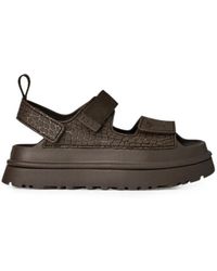 UGG - Goldenglow Sandalen Met Logo-Reliëf - Lyst