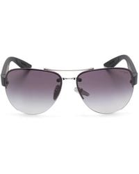 Prada - Pilot-Frame Sunglasses - Lyst