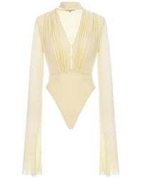 MANURI - Body Suki À Empiècements Plissés - Lyst