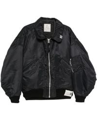 Maison Mihara Yasuhiro - Ruched Zip-Up Bomber Jacket - Lyst