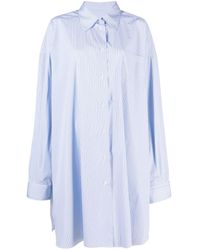 Maison Margiela - Striped Long-sleeved Shirt - Lyst