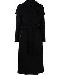 Mackage - Draped Belted Wool Coat - Lyst