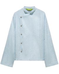Shanghai Tang - Tang Jacquard-Effect Blouse - Lyst