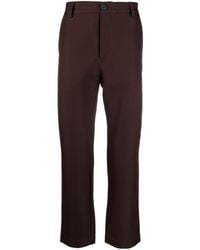 Goodfight High-waisted Straight Leg Trousers - Brown