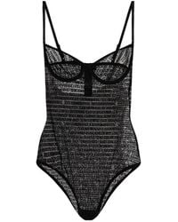 DSquared² - Lace Bodysuit With Straps - Lyst