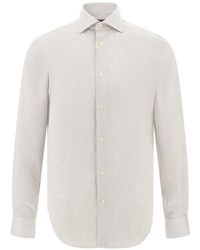 BOGGI - Chemise En Coton À Rayures De Coupe Classique - Lyst