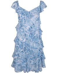 Ralph Lauren - Woven Mini Dress - Lyst
