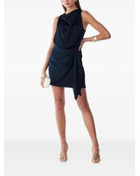 BWLDR - Willow Sleeveless Draped Mini Dress - Lyst
