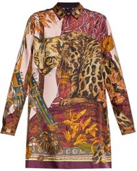 Etro - Blouse Met Luipaard-Print - Lyst