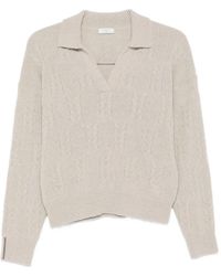 Peserico - Pullover Mit Zopfmuster - Lyst