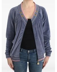 Roberto Cavalli - Velour Zip-Up Track Jacket - Lyst