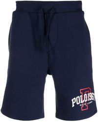 Polo Ralph Lauren - Logo-print Cotton-blend Track Shorts - Lyst