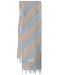 Marc O' Polo - Diagonal-Stripe Fringed Scarf - Lyst