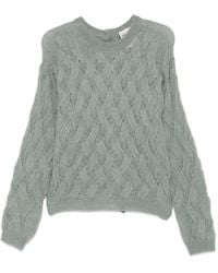 Semicouture - Jersey con detalle de lazo - Lyst