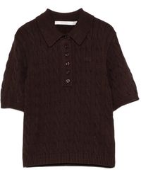 Gestuz - Gzthilla Cable-Knit Polo Top - Lyst