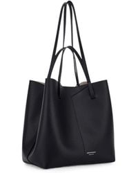 Emporio Armani - 1981 Logo-Print Pebbled-Leather Tote Bag - Lyst