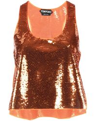 Tom Ford - Sequin-Embellished Vest Top - Lyst