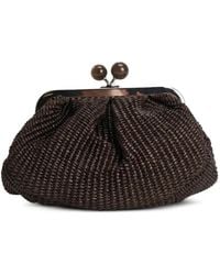 Max Mara - Small Woven Top-Handle Shoulder Bag - Lyst