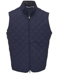 Peter Millar - Quilted Diamond-Pattern Gilet - Lyst