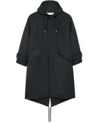 Ami Paris - Padded Anthracite Jacket - Lyst