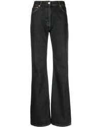 Moschino - Mid-Rise Wide-Leg Jeans - Lyst