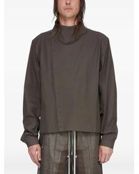 Rick Owens - Buttoned Funnel-Neck Jacket - Lyst
