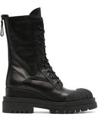 Premiata - Yukon Lace-Up Leather Boots - Lyst