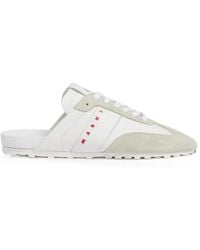 Marni - Nappa Leather And Suede Softy Soccer Slip-On Sneakers - Lyst