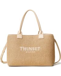 Twinset - Woven Tote Bag - Lyst