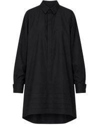 Sacai - Pleated Mini Shirt Dress - Lyst