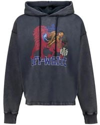 Off-White c/o Virgil Abloh - Royal Girl Graphic-Print Hoodie - Lyst