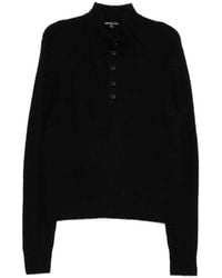 James Perse - Lightweight 1/4 Button Jumper - Lyst