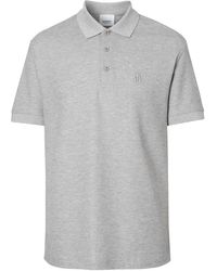 Burberry - Monogram Motif Cotton Piqué Polo Shirt - Lyst