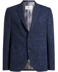 Etro - Paisley Single-Breasted Blazer - Lyst