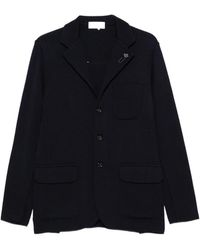 Lardini - Single-Breasted Knitted Blazer - Lyst