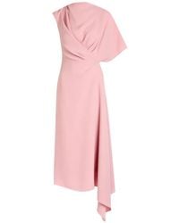 ROKSANDA - Robe Mi-Longue Drapée À Design Asymétrique Elva - Lyst