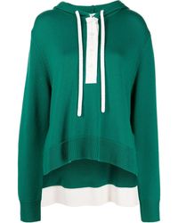 Monse Rugby Knit Hoodie - Green