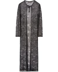 Fabiana Filippi - Open-Knit Tie-Fastening Long Cardigan - Lyst
