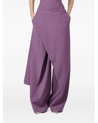 GIUSEPPE DI MORABITO - Wrap-Panel Wide-Leg Trousers - Lyst