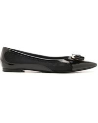 Ferragamo - ヴァラ メッシュパネル フラットシューズ - Lyst
