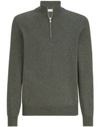 Brunello Cucinelli - Cashmere Sweater With Half-Zip - Lyst