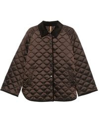 Marina Rinaldi - Mrssasia Quilted Corduroy-Collar Jacket - Lyst