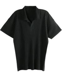 Homme Plissé Issey Miyake - Basics Pleated Polo - Lyst